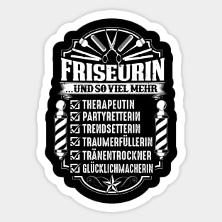 Friseur Friseur Friseur Friseur Friseur Barbershop Sticker